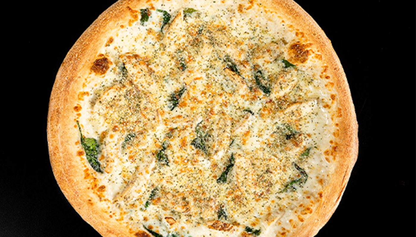 CHICKEN ALFREDO PIZZA image
