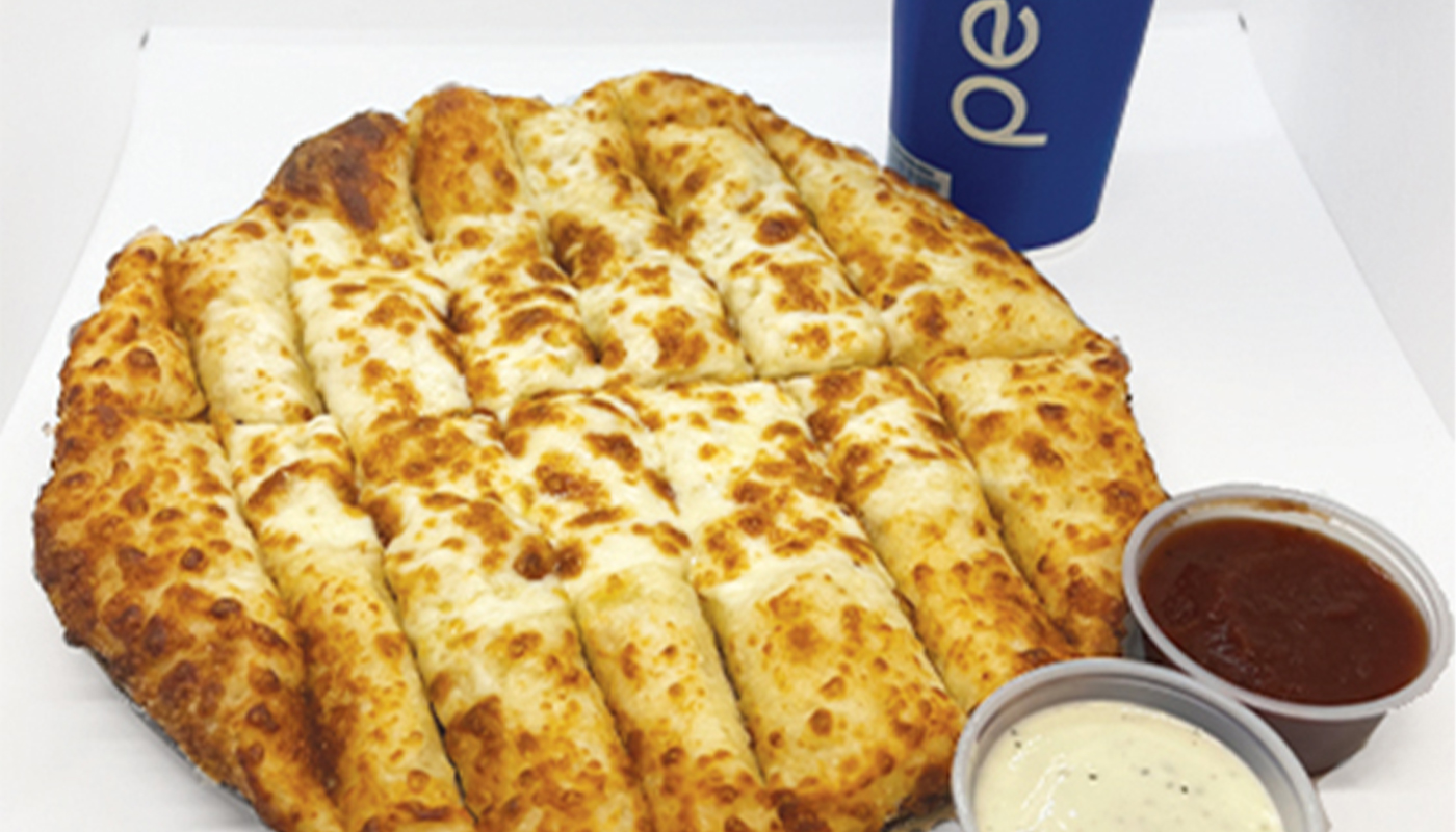 10" Small Cheesestix & Drink image